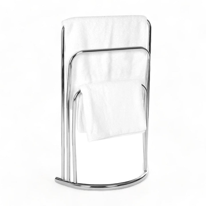 Freestanding Chrome Towel Rack - Ideal