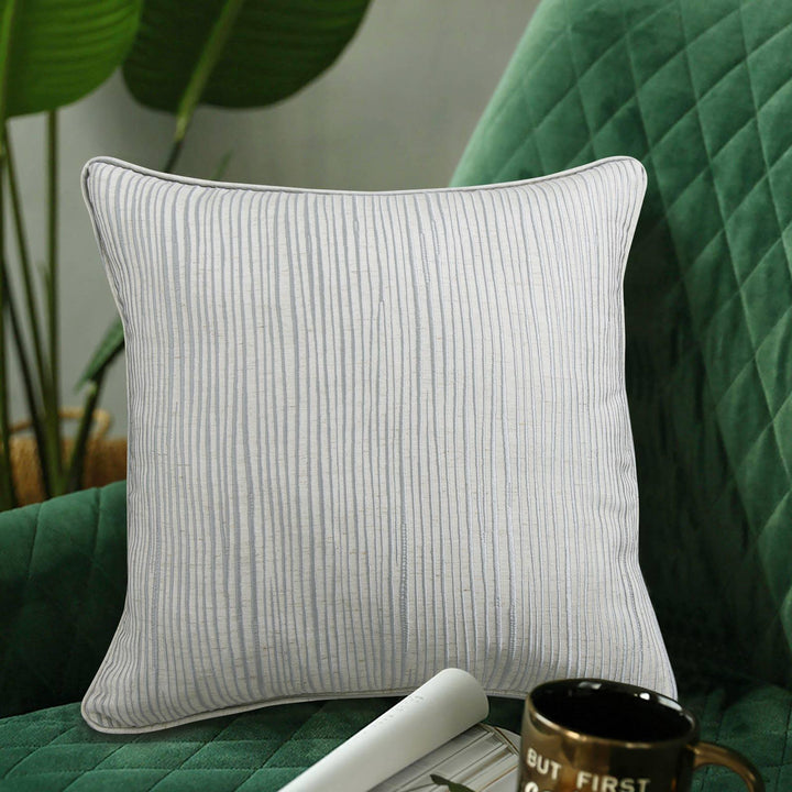 Freya Stripe Grey Cushion Cover 17" x 17" - Ideal