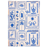 Frieze Washable Outdoor Rug Blue 120 x 170cm - image 2