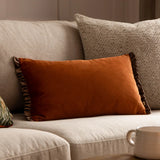 Furn Tilly Velvet Cushion Cover Rust/Mink 30 x 50cm - image 1