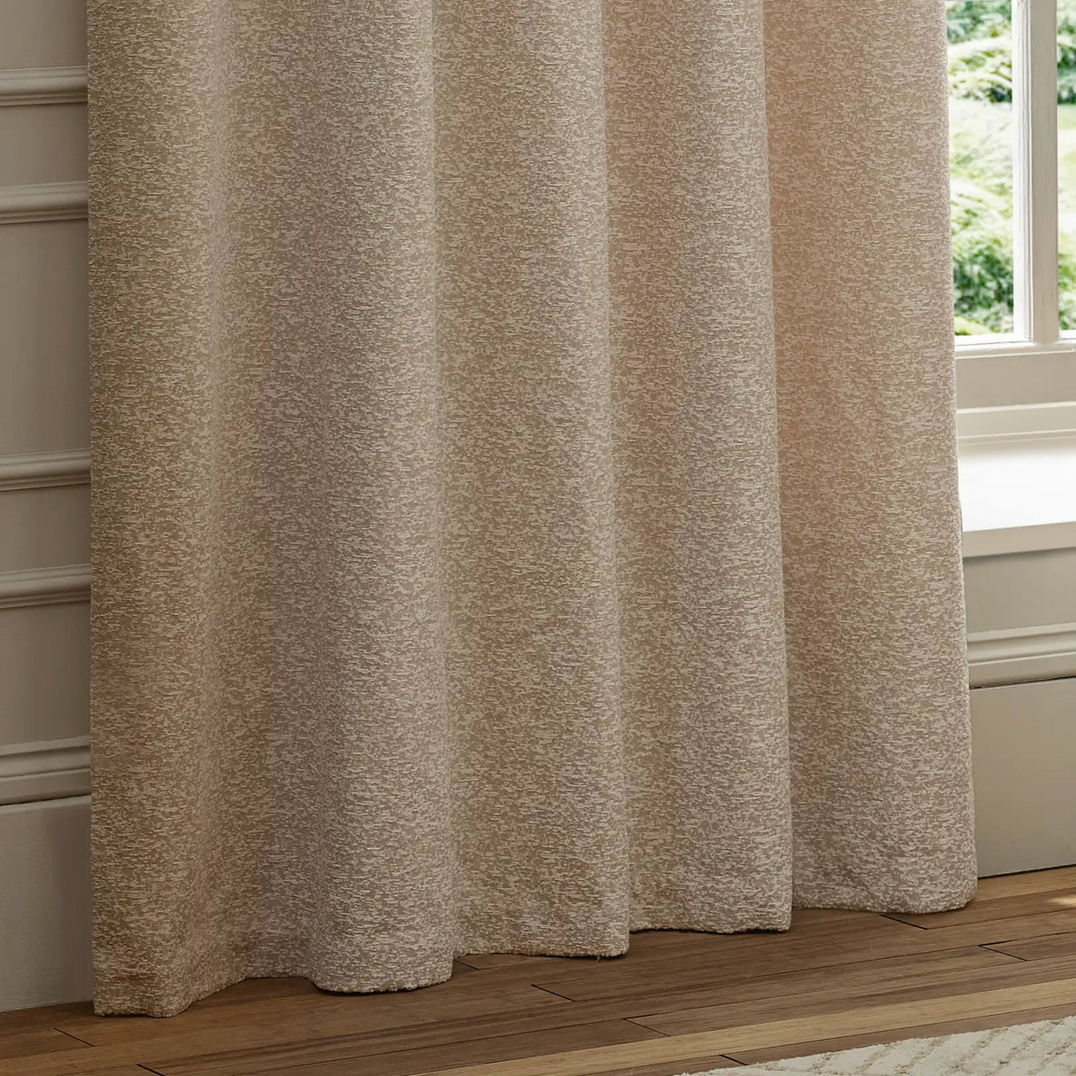 Galaxy Fully Lined Chenille Eyelet Curtains Blush - image 4