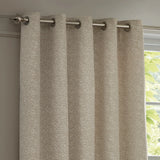 Galaxy Fully Lined Chenille Eyelet Curtains Ivory - image 3