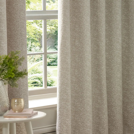 Galaxy Fully Lined Chenille Eyelet Curtains Ivory - image 5