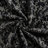 Close fabric detail of the black Galaxy room darkening curtain material