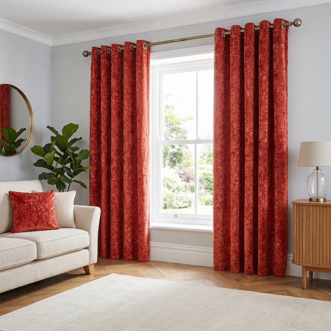 Galaxy Room Darkening Copper Blackout Eyelet Curtains