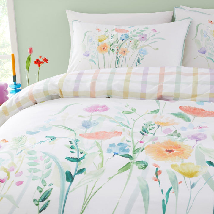 Gardenia Cotton Duvet Cover Set - Ideal