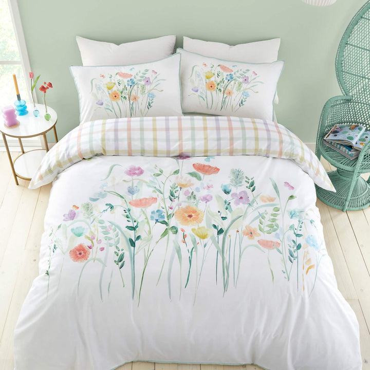 Gardenia Cotton Duvet Cover Set - Ideal