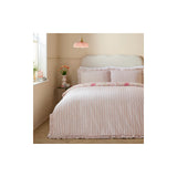 Gardenia Reversible Ruffle Duvet Cover Set Pink Pebble - image 3