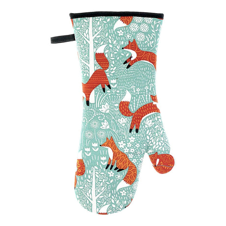Ulster Weavers Foraging Fox 100% Cotton Floral Gauntlet Oven Glove