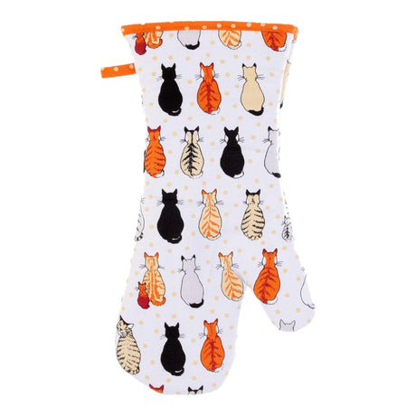 Ulster Weavers Cats in Waiting 100% Cotton Gauntlet Oven Glove
