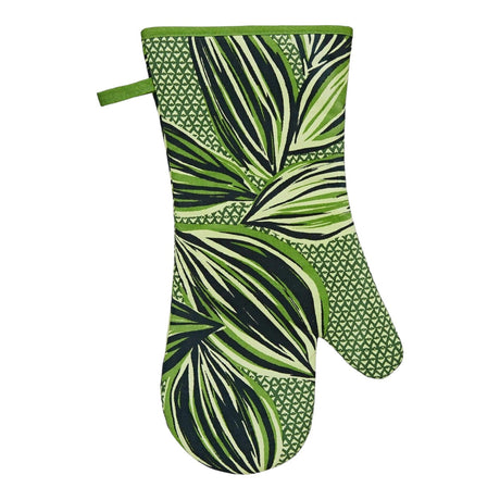 Ulster Weavers Geo Leaves 100% Cotton Gauntlet Oven Glove