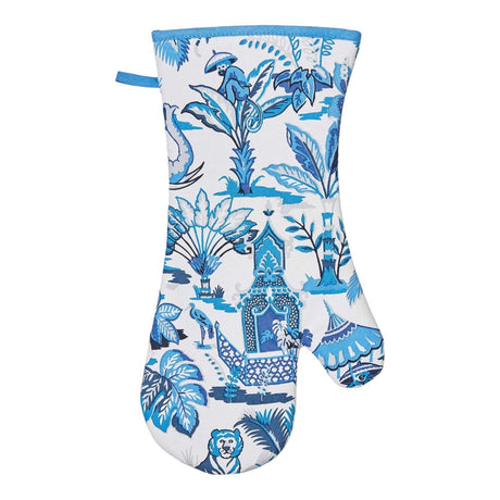 Ulster Weavers India Blue 100% Cotton Gauntlet Oven Glove