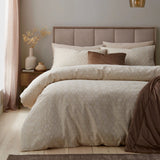 Geo Jacquard Natural Polycotton Duvet Cover Set - product image 4