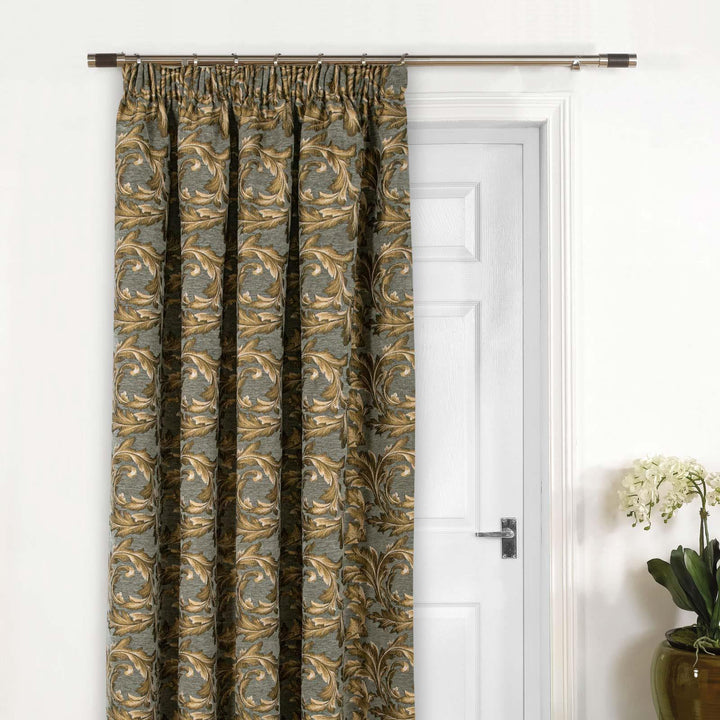 Georgia Filigree Door Curtain Gold - Ideal