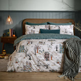 Ghost Town Reversible Halloween Duvet Cover Set image 1