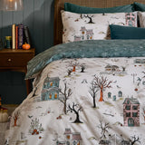 Ghost Town Reversible Halloween Duvet Cover Set image 4