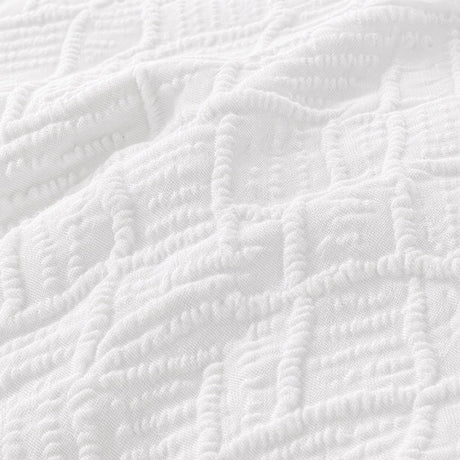 Macro close-up of the duvet cover fabric on the Gianna Microfibre Duvet Cover Set