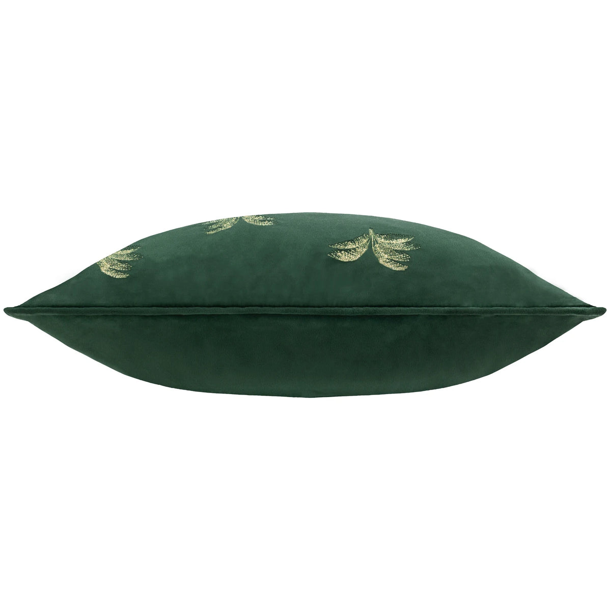 Gilded Palms Velvet Emerald Cushion Cover or Filled Cushion 45cm x 45cm - additional product view 4