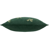 Gilded Palms Velvet Emerald Cushion Cover or Filled Cushion 45cm x 45cm - additional product view 4