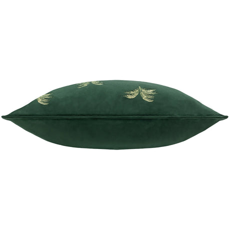 Gilded Palms Velvet Emerald Cushion Cover or Filled Cushion 45cm x 45cm - additional product view 4