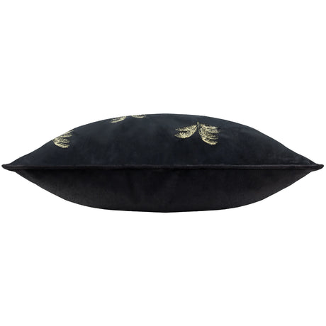 Gilded Palms Velvet Black Cushion Cover or Filled Cushion 45cm x 45cm - additional product view 4