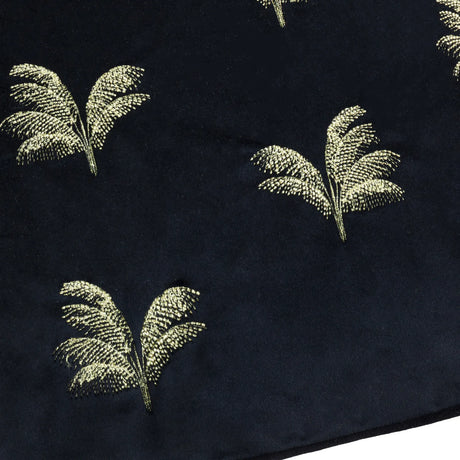 Gilded Palms Velvet Black Cushion Cover or Filled Cushion 45cm x 45cm - additional product view 5