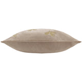 Gilded Palms Velvet Mink Cushion Cover or Filled Cushion 45cm x 45cm - additional product view 4