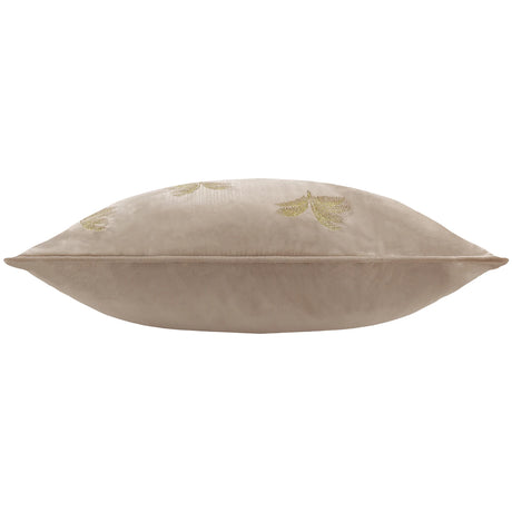 Gilded Palms Velvet Mink Cushion Cover or Filled Cushion 45cm x 45cm - additional product view 4