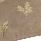 Gilded Palms Velvet Mink Cushion Cover or Filled Cushion 45cm x 45cm - additional product view 5