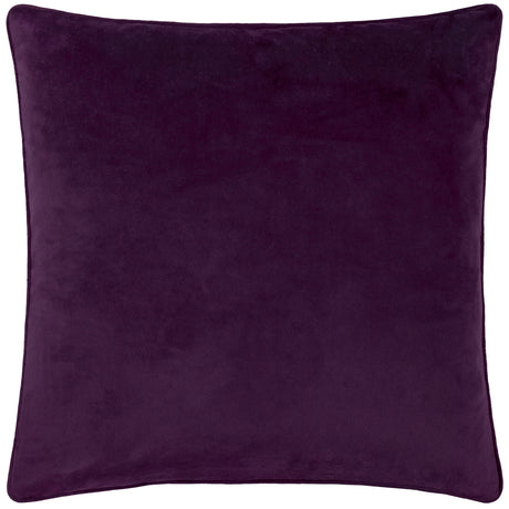 Gilded Palms Velvet Plum Cushion Cover or Filled Cushion 45cm x 45cm - additional product view 3