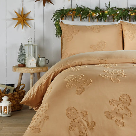 Gingerbread Tufted Soft Touch Duvet Cover Set - image 4