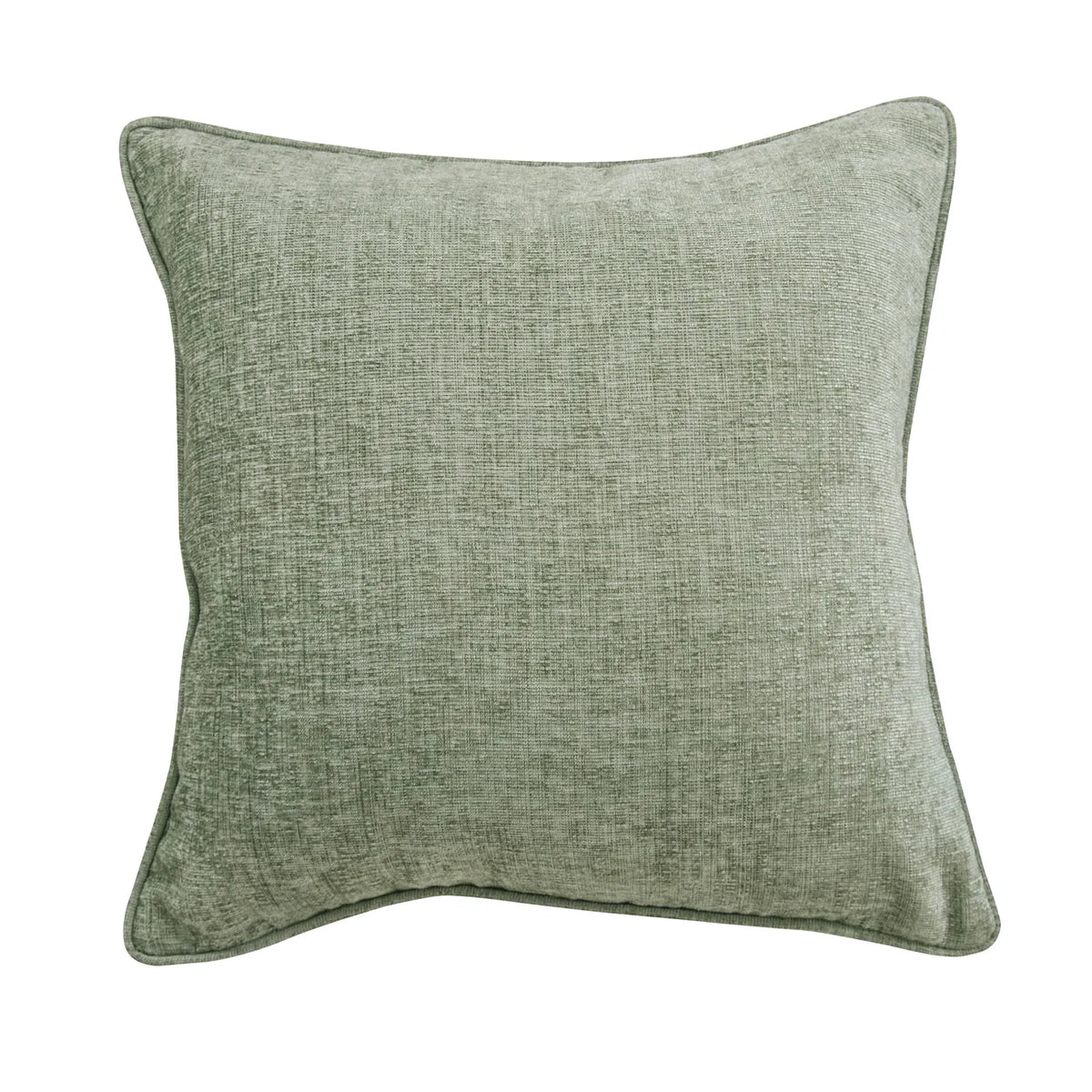 Amberley Sage Chenille Polyester Filled Cushion 45cm x 45cm