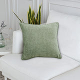 Amberley Sage Chenille Polyester Filled Cushion 45cm x 45cm