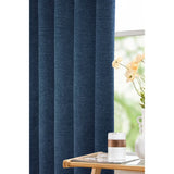 Langley Kingfisher Herringbone Thermal Eyelet Curtains
