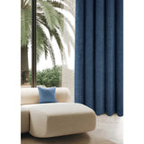 Langley Kingfisher Herringbone Thermal Eyelet Curtains