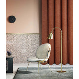 Langley Nutmeg Herringbone Thermal Eyelet Curtains