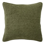 Langley Olive Herringbone Cushion Cover or Polyester Filled Cushion 45cm x 45cm