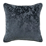 Richmond Charcoal Cut Velvet Cushion Cover or Polyester Filled Cushion 45cm x 45cm