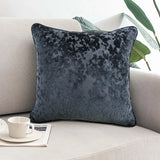 Richmond Charcoal Cut Velvet Cushion Cover or Polyester Filled Cushion 45cm x 45cm