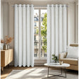 Richmond Pearl Cut Velvet Thermal Eyelet Curtains