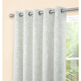 Richmond Pearl Cut Velvet Thermal Eyelet Door Curtain 55 x 84 Inch