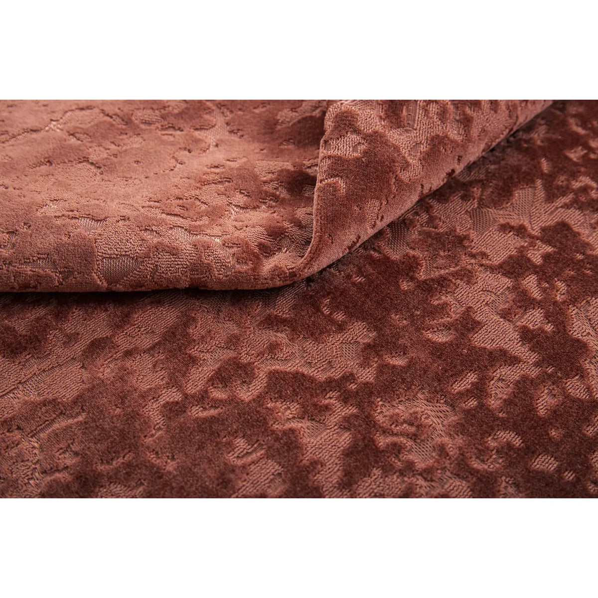 Richmond Terracotta Cut Velvet Cushion Cover or Polyester Filled Cushion 45cm x 45cm