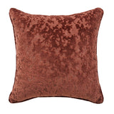 Richmond Terracotta Cut Velvet Cushion Cover or Polyester Filled Cushion 45cm x 45cm