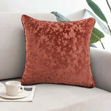 Richmond Terracotta Cut Velvet Cushion Cover or Polyester Filled Cushion 45cm x 45cm