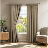 Washington Earth Chenille Thermal Pencil Pleat Curtains