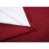 Washington Wine Chenille Thermal Pencil Pleat Door Curtain 66 x 84 Inch