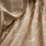 UW Home Soiree Ginko Natural Leaf Jacquard Duvet Cover Set 5