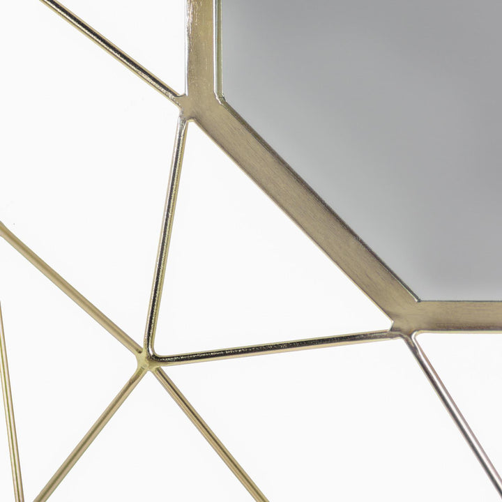 Gold Geo Geometric Star Wall Mirror - Ideal