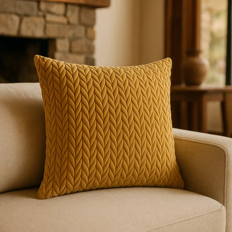 Laurence Llewelyn-Bowen Amory Velvet Cushion Cover 43cm x 43cm - Gold