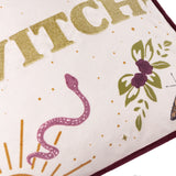 Good Witch Embroidered Velvet Cushion Cover Angel White 30 x 50cm - image 5